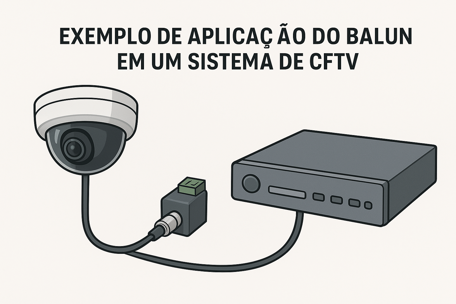 Uso do Balun em sistema de CFTV