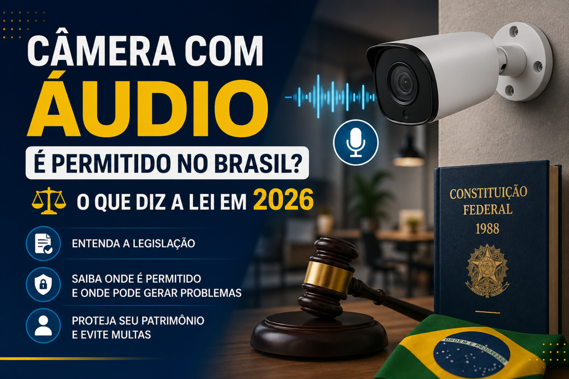 Câmera com Áudio é Permitida no Brasil?