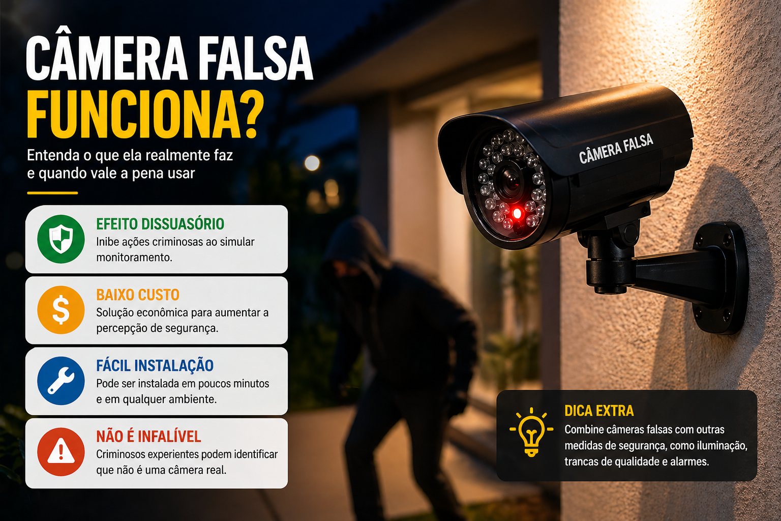 Câmera de Segurança Falsa