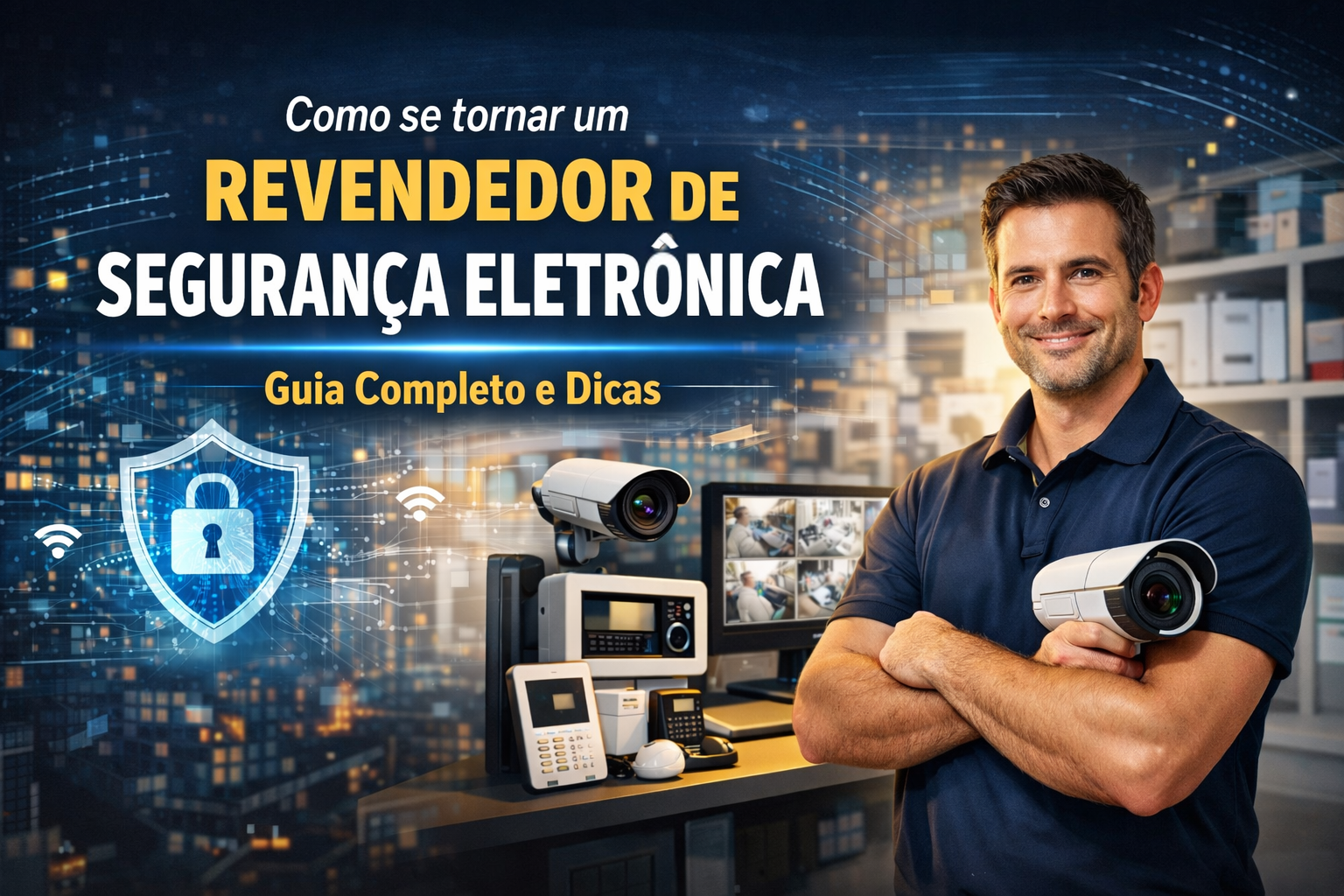 Como se tornar um revendedor de segurança eletrônica