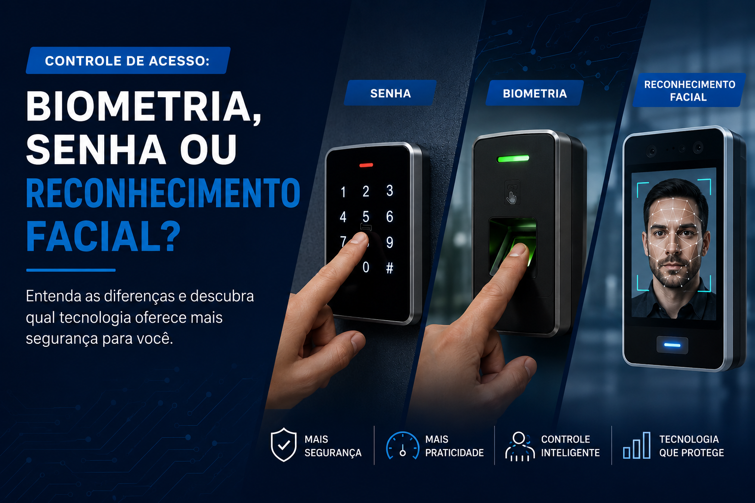 Controle de acesso: biometria, senha ou reconhecimento facial?