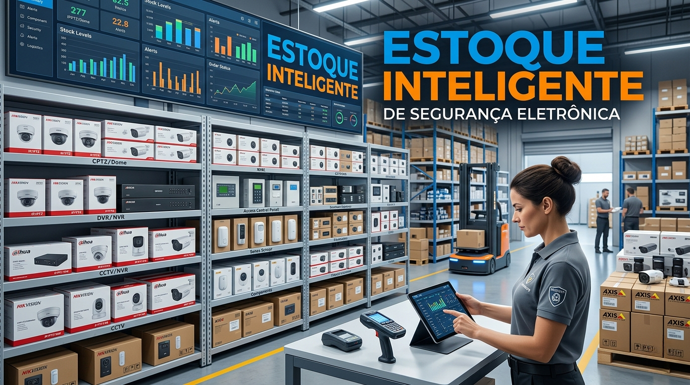 Como montar um estoque inteligente de produtos de segurança eletrônica