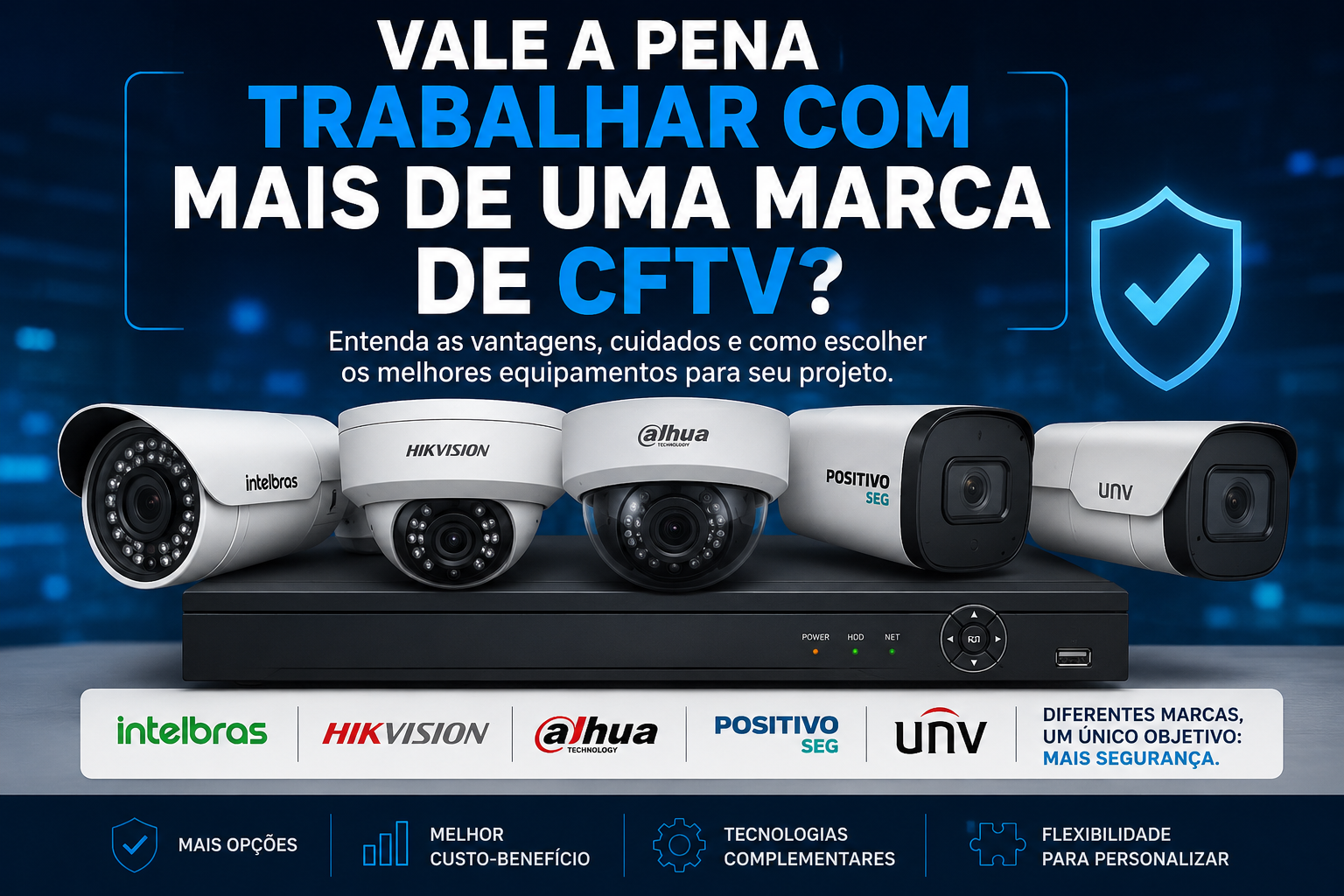 Vale a Pena Trabalhar com Mais de Uma Marca de CFTV?