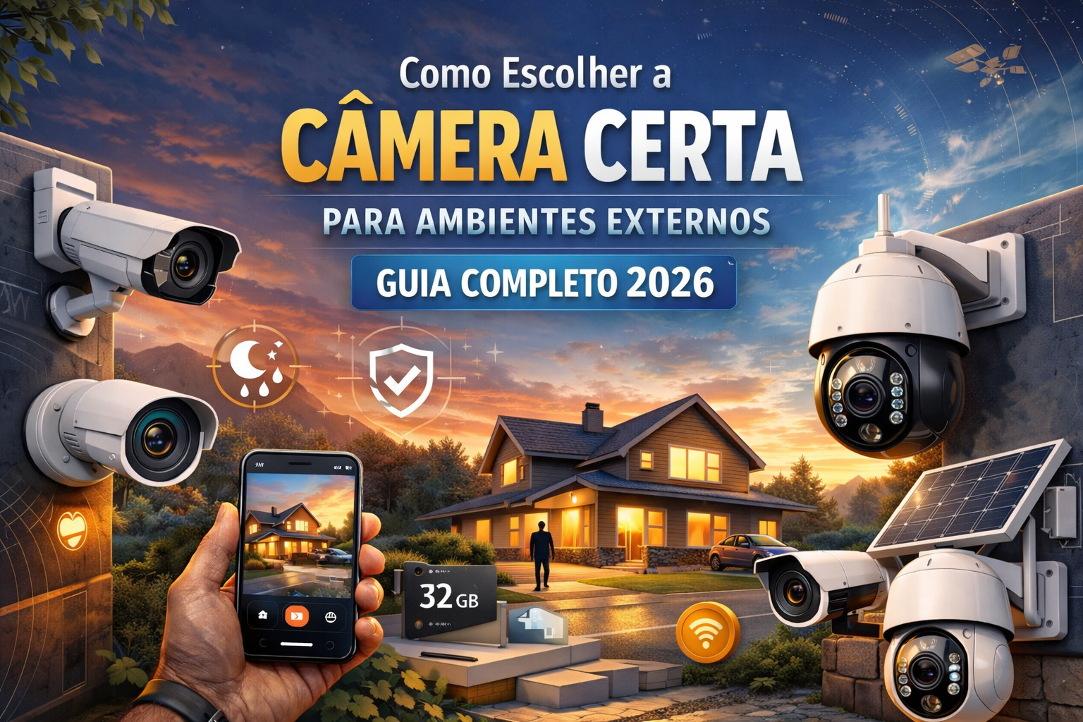 Como escolher a câmera certa para ambientes externos