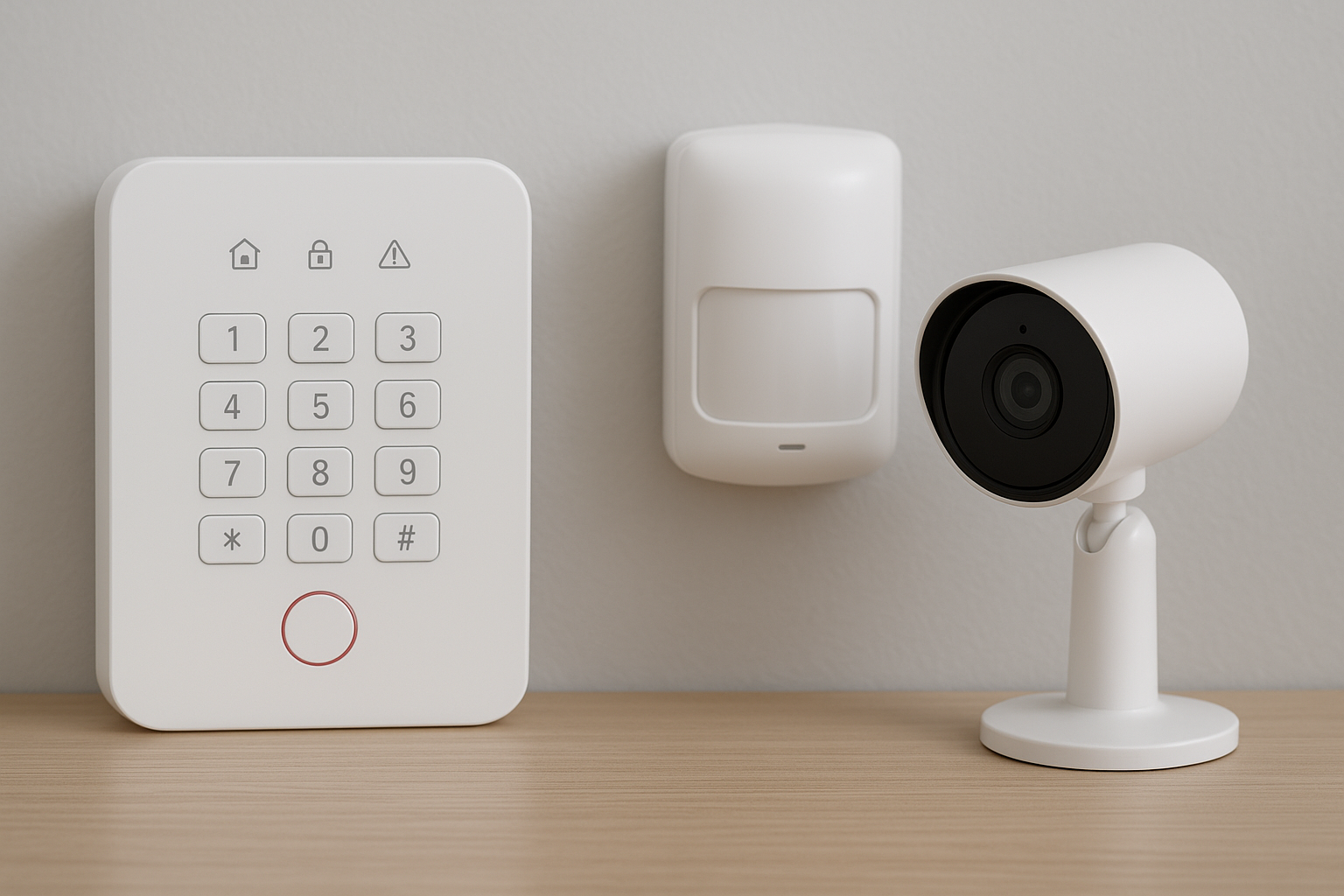 Sensor de alarme e câmera inteligente