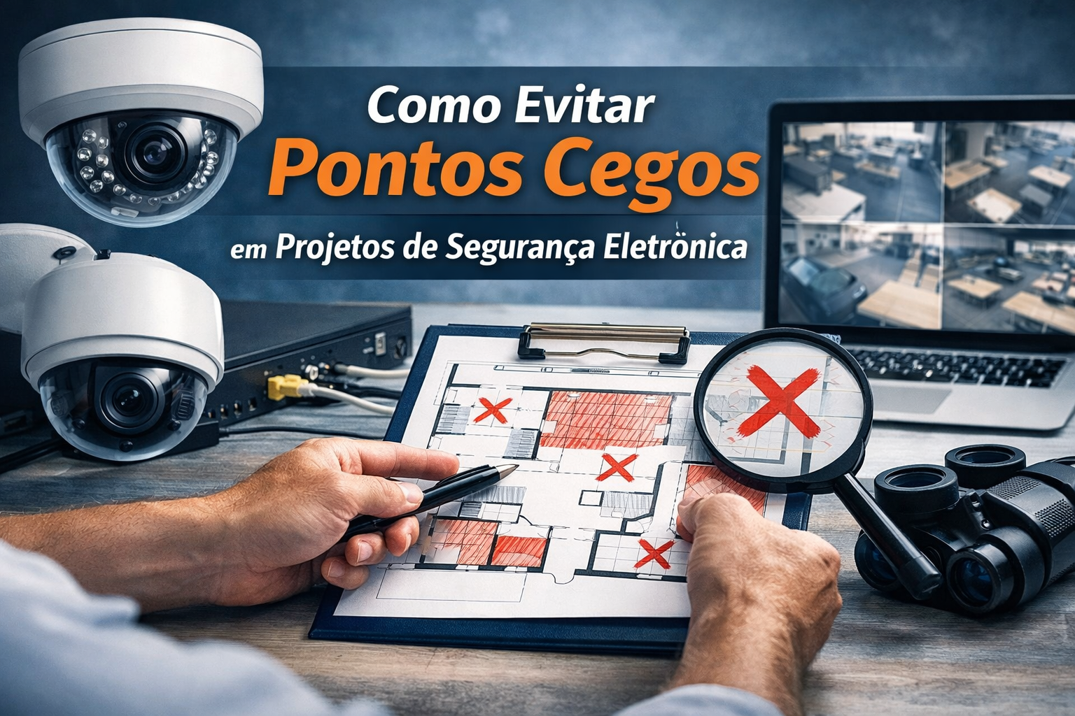 Como evitar pontos cegos em projetos de segurança eletrônica