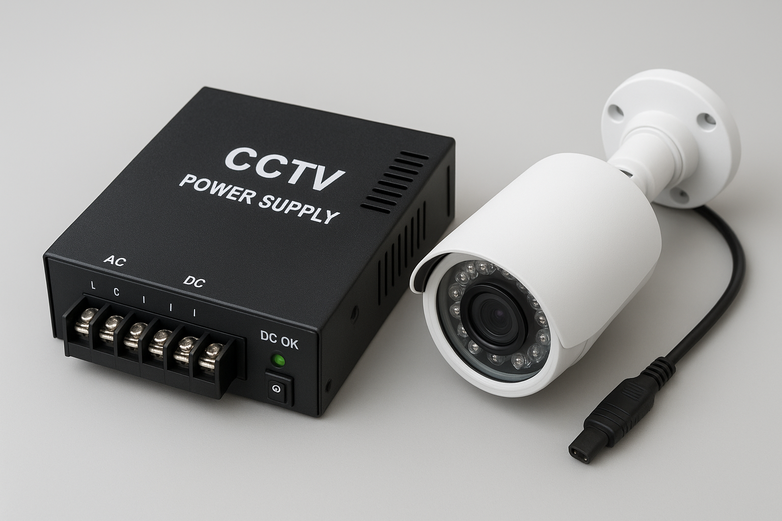 Fonte de alimentação para sistema de câmeras de segurança