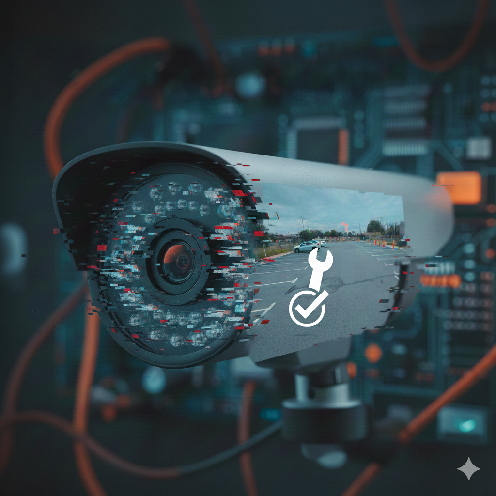 Interferência na câmera de segurança