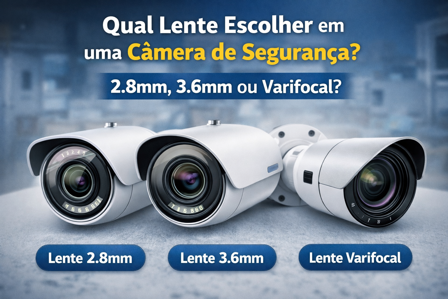 Qual lente escolher em uma câmera de segurança?
