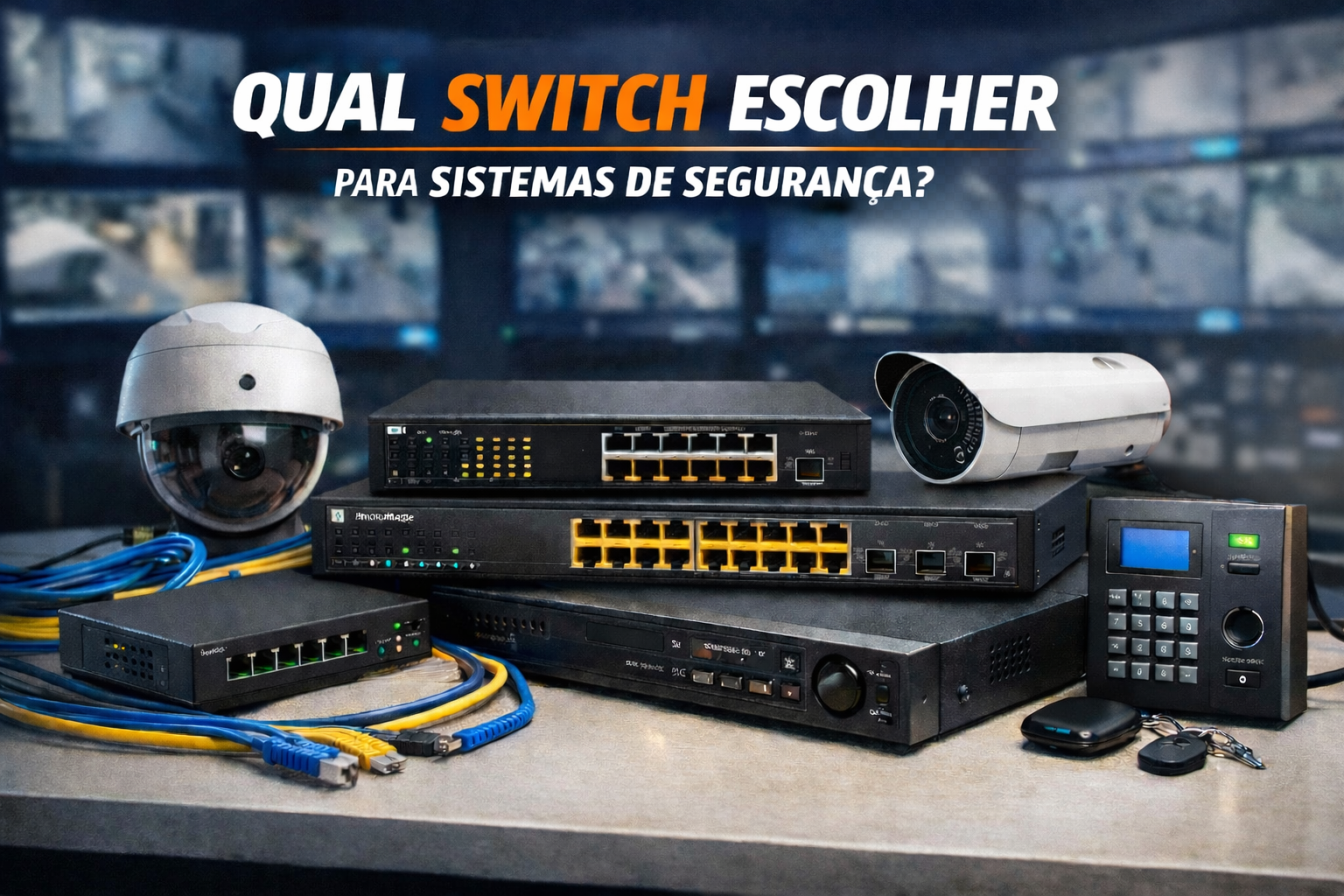 Qual switch escolher para sistemas de segurança e CFTV